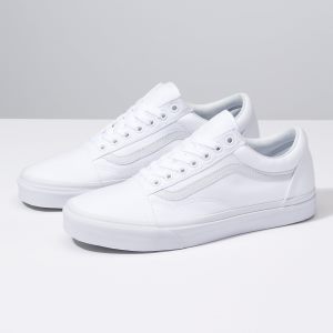 Vans Bayan Spor Ayakkabı Canvas Old Skool Beyaz | 99926-224